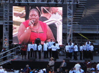 The gospel singer as she really looked.