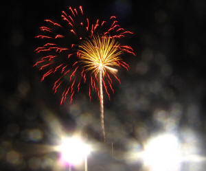 Fireworks followed the ceremony.