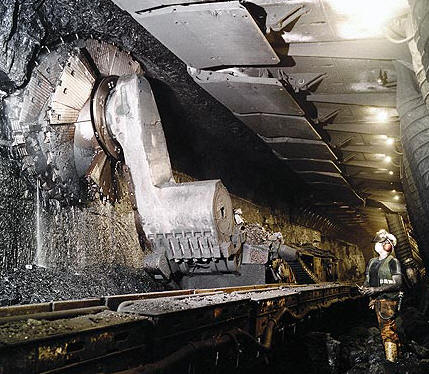 Deep coal mining accounts for 40% of coal mined in the United States.